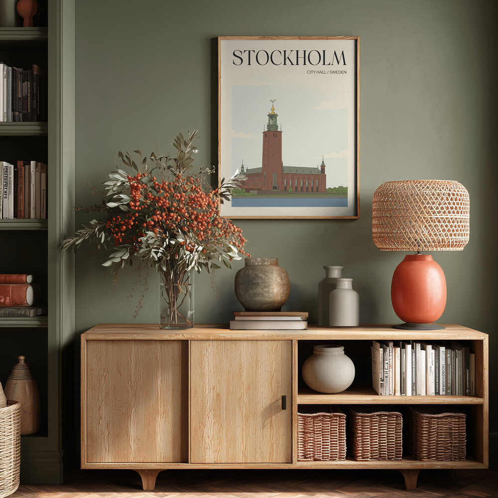 Stockholm City Hall Travel Poster Poster