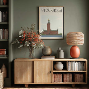 Stockholm City Hall Travel Poster Poster