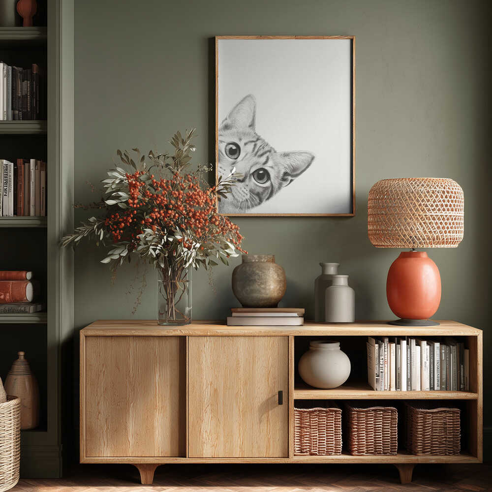 Curious Cat Poster