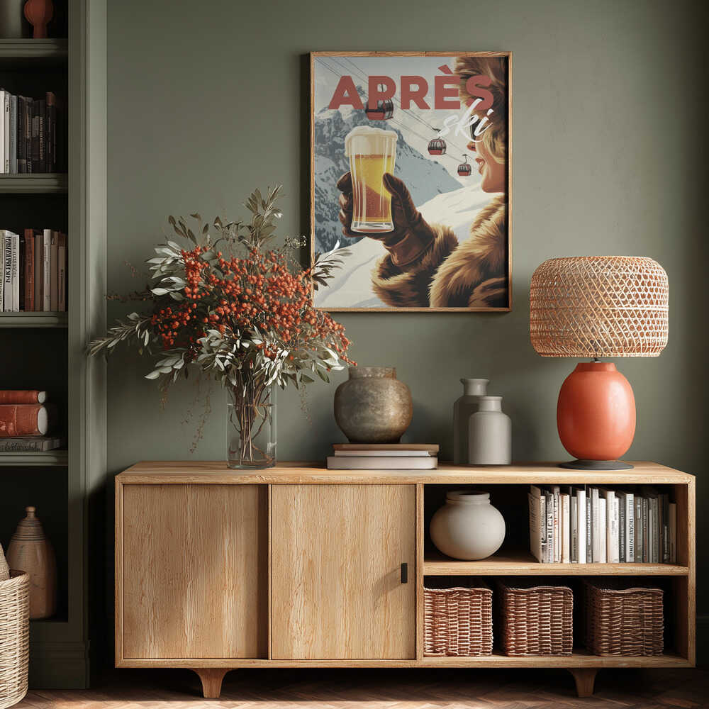 Apres Ski Alpine Poster