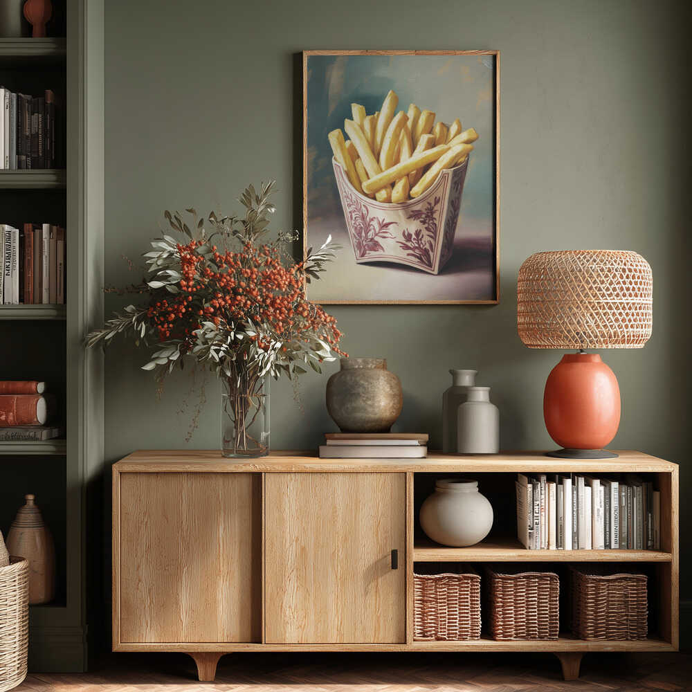 Retro Fries Poster