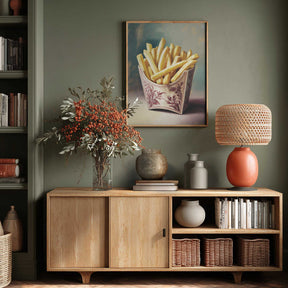 Retro Fries Poster