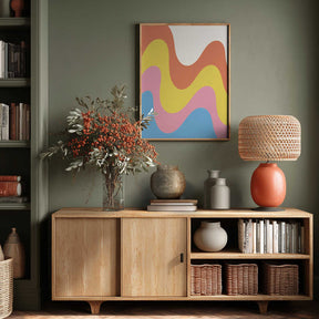 Waves of Color Poster