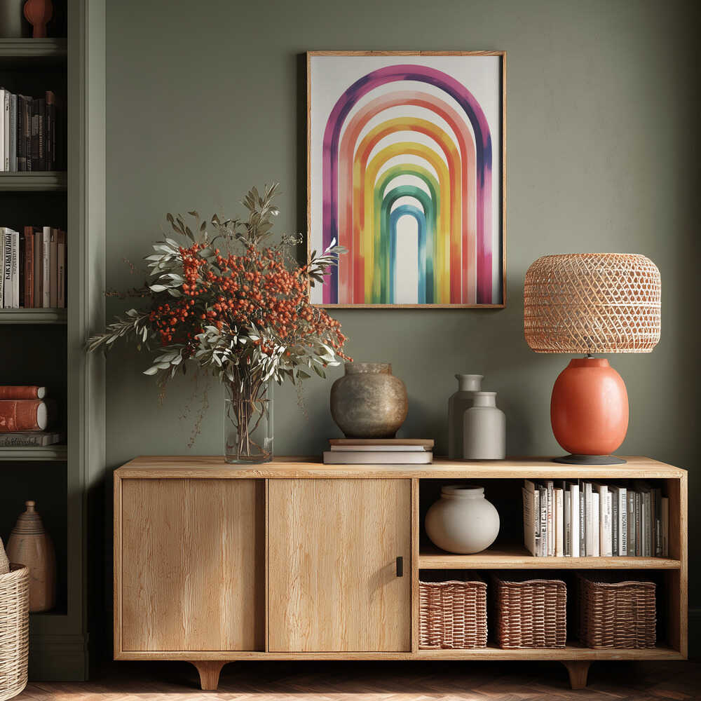 Colorful Arches Poster