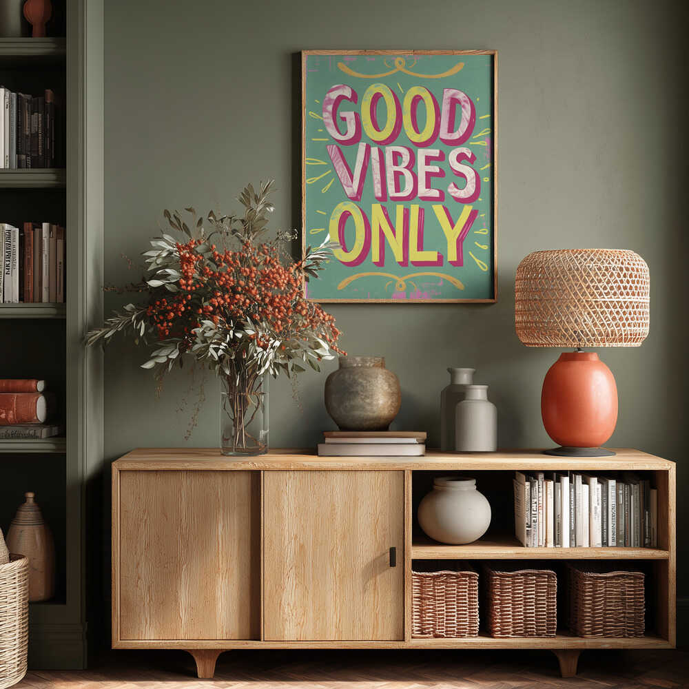 Good Vibes Only No 4 Poster