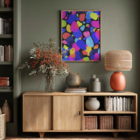 Neon Mosaic Poster