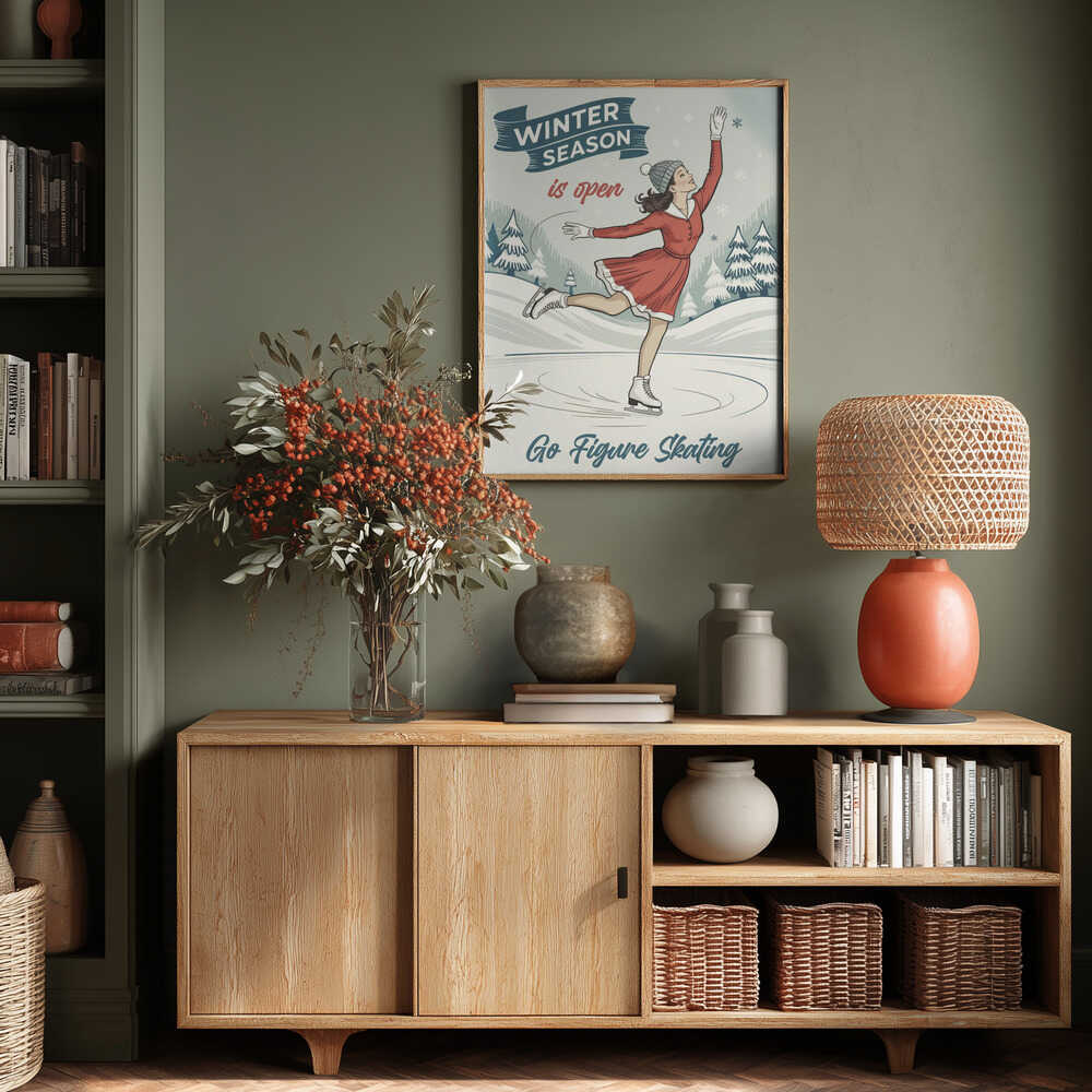 Go Figure Skating Poster