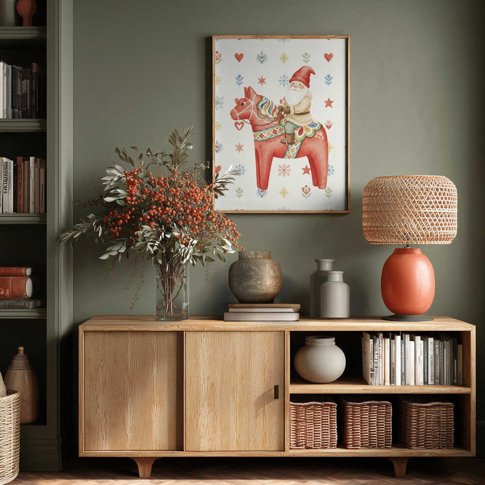 Gnome On Horse Poster