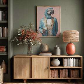 Parrot In Gala Jacket Poster