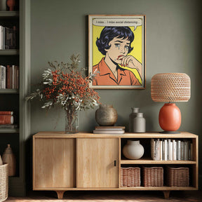 I Miss Social Distancing Poster