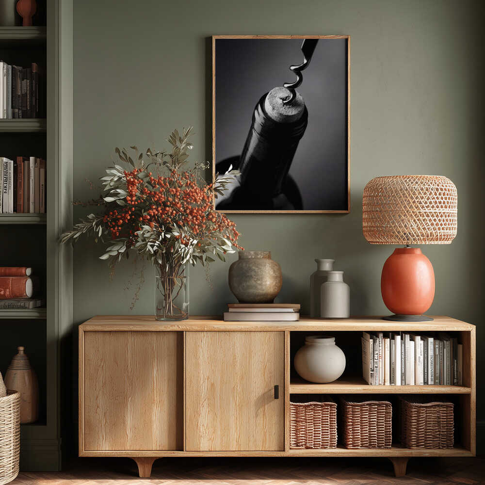 Wine Bottle Opening Poster