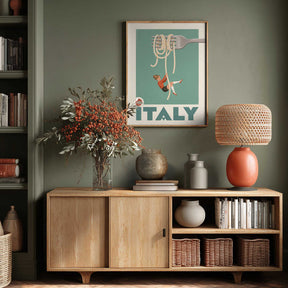 Italy Pasta Swing Poster