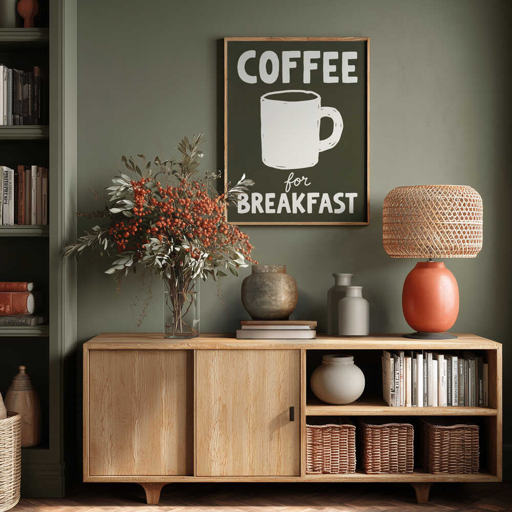 Coffee for Breakfast Poster