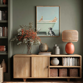 Prosecco In the Bathtub Poster