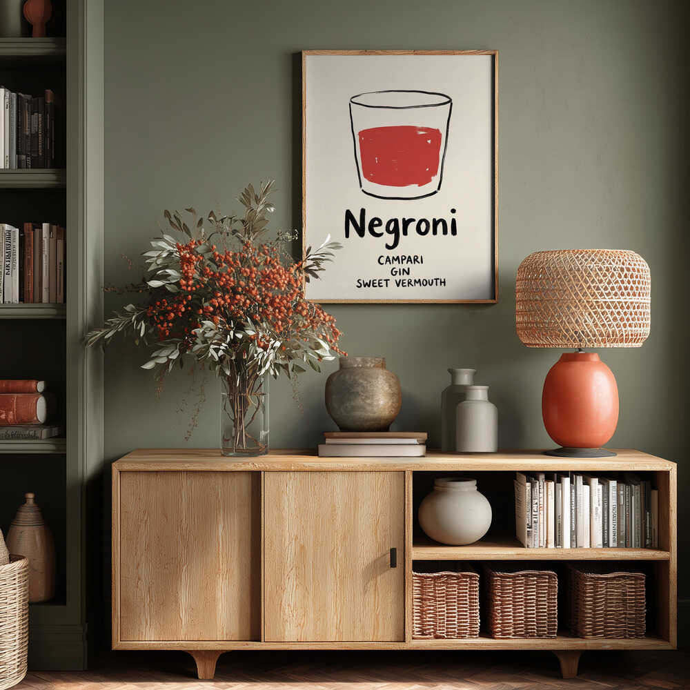 Negroni Sketch Poster