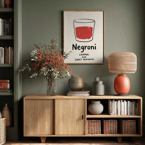Negroni Sketch Poster