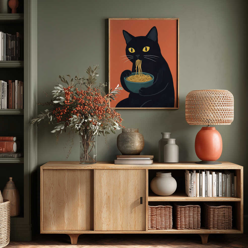 Noodle Cat No 1 Poster