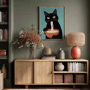 Noodle Cat No 2 Poster