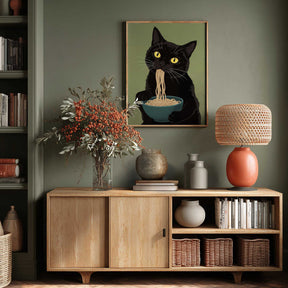 Noodle Cat No 4 Poster