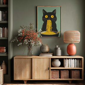 Noodle Cat No 5 Poster
