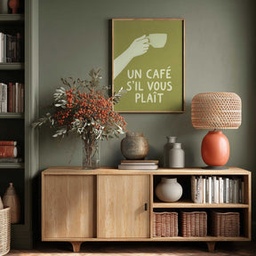 Un Café S'il Vous Plait Poster