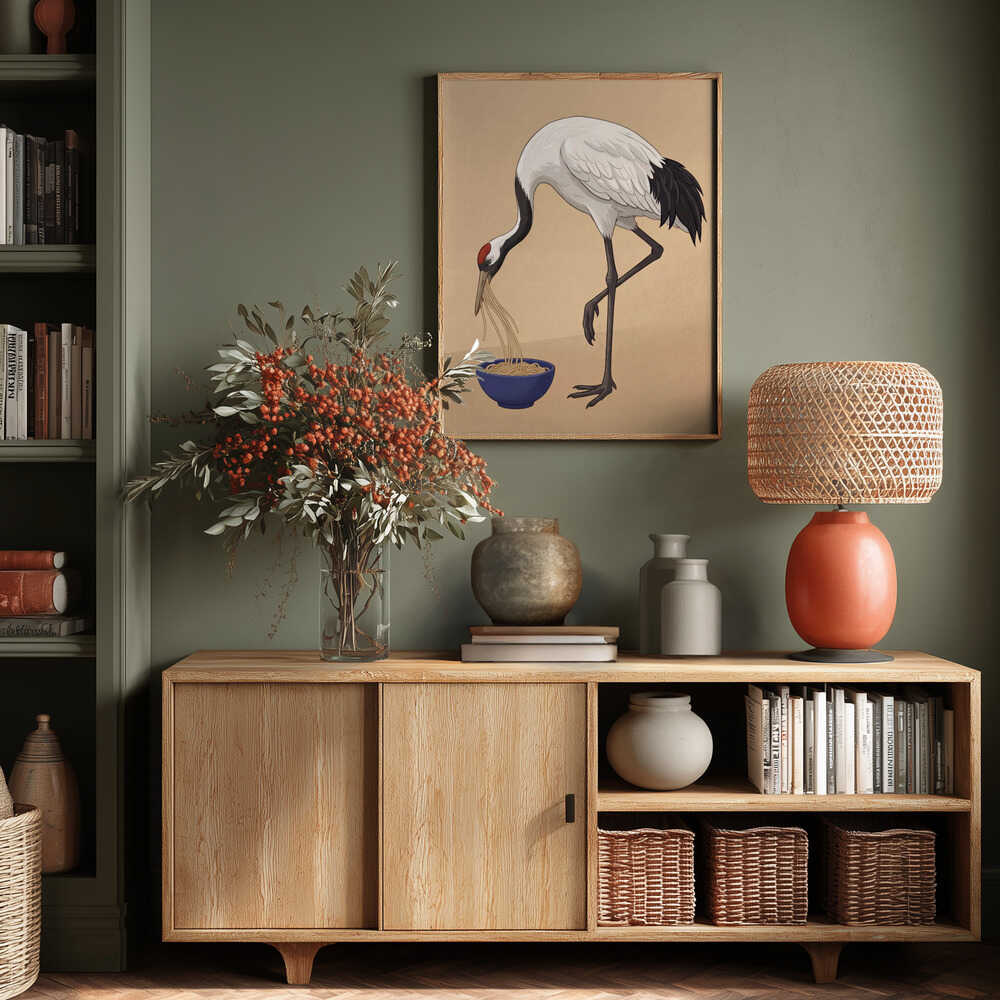 Noodle Crane Poster