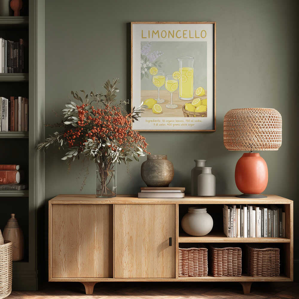 Limoncello Lemon Refreshment Poster