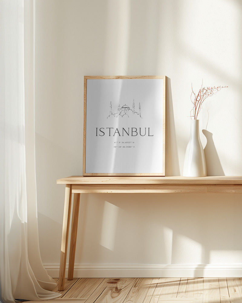 Istanbul coordinates Poster