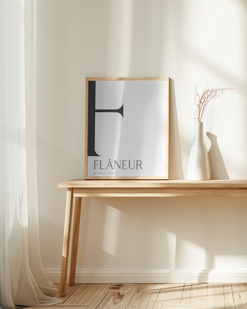 Flâneur definition Poster