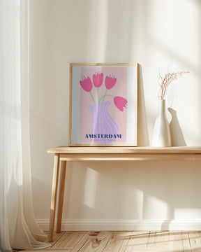 Amsterdam Tulips Poster