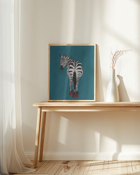 Zebra heels Poster