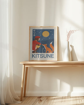 Kitsune Fox Poster