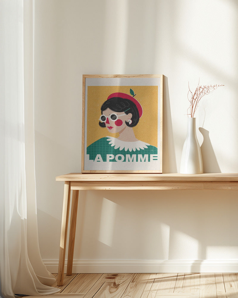 La Pomme French Fashion Portrait Poster