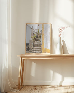 Obidos Stairs Poster