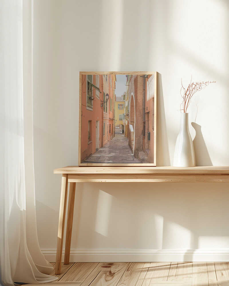 Streets of Menton Poster