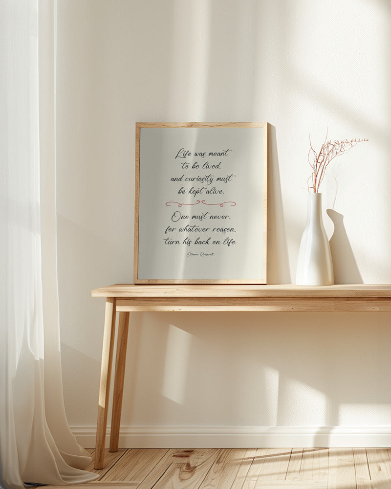 Eleanor Roosevelt quote Poster