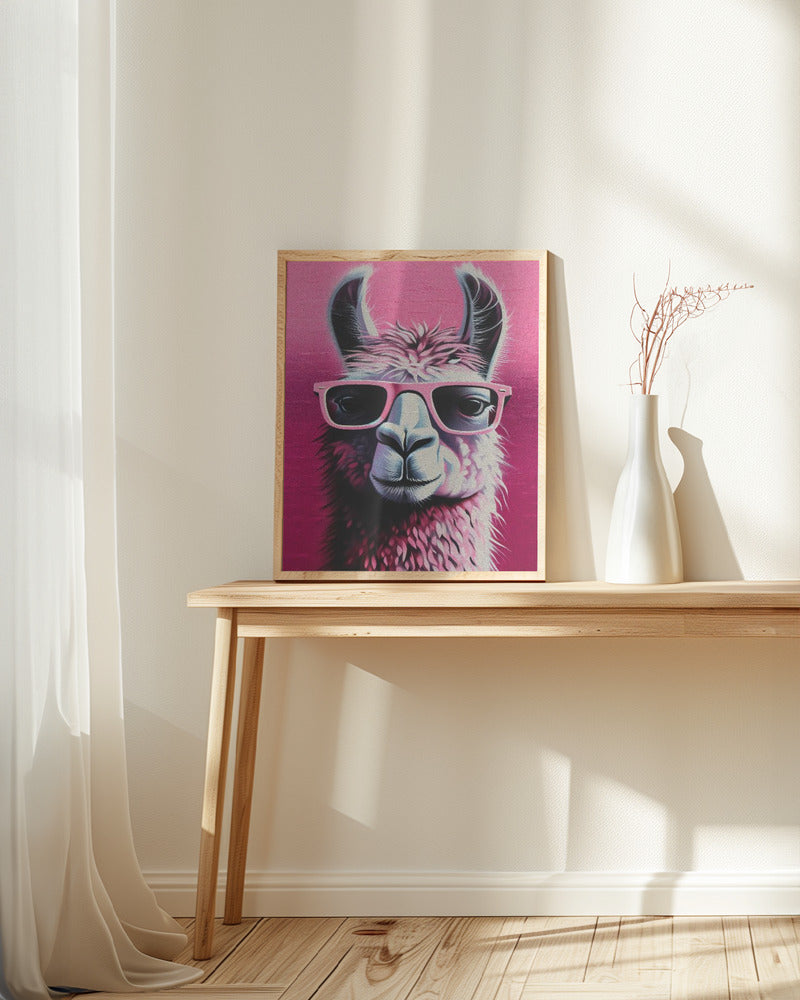 Pink Lama Poster