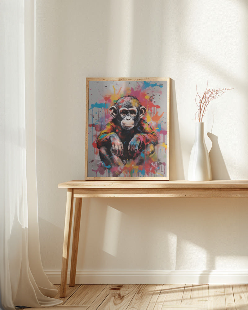 Monkey Pop Art Poster