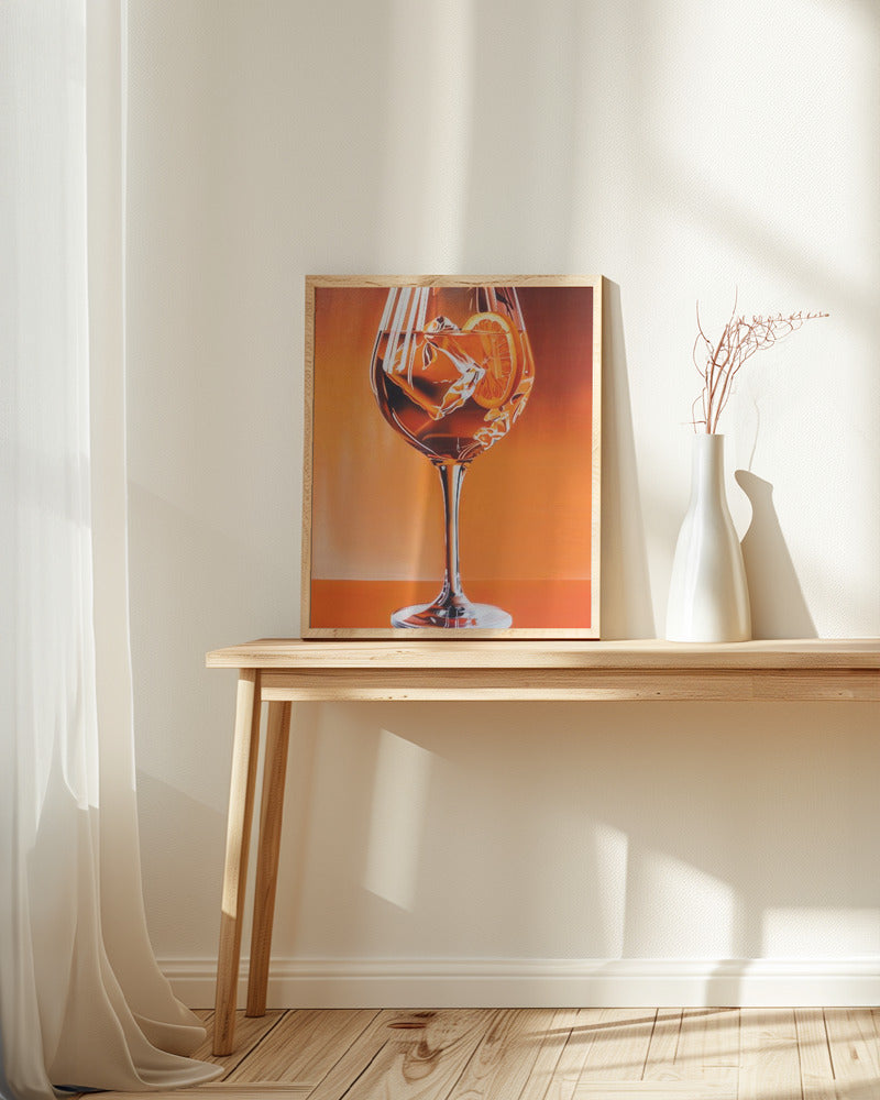 Aperol Spritz Orange Poster