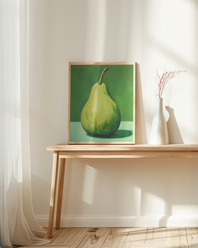 Green Pear Poster