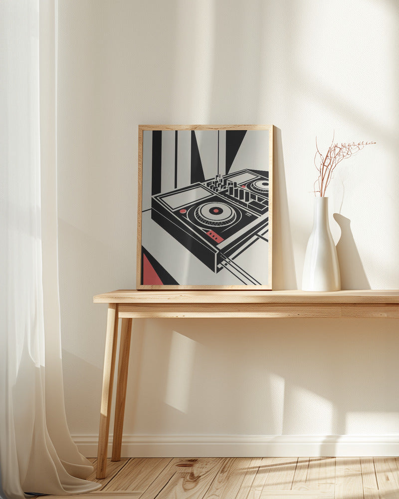 DJ Mixer - Bauhaus Style Poster