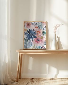 Watercolor Floral No. 1 Poster