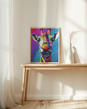 Giraffe Pop Art Poster