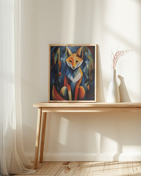 The Cubistic Fox Poster