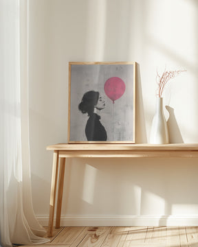 The Girl With the Pink Balloon Poster