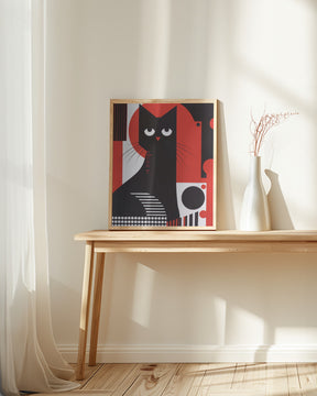 The Abstract Cat Poster