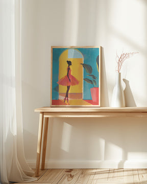 Caribbean Ballerina Poster