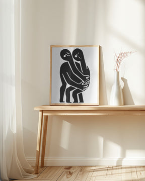 Abstract Hug No 1 Poster