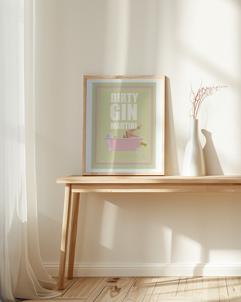 Jlr Cocktails- Dirty Gin Martini Poster