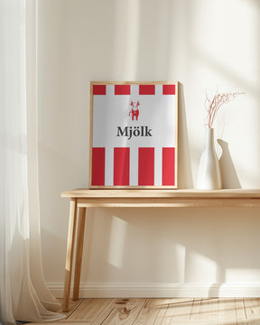 Mjölk Röd Poster